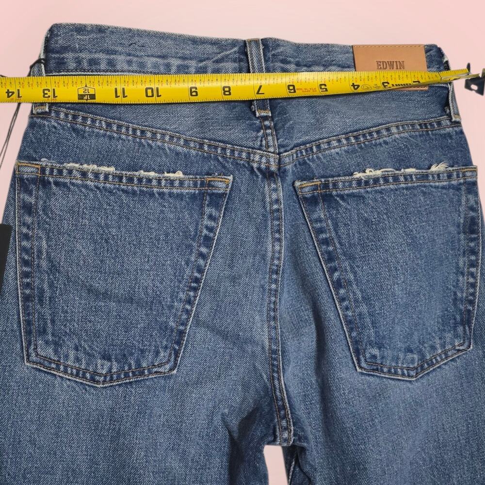 Edwin Jeans Chrissy Rumour Wide Flare Mid-Rise Denim Size 24 NWT Women - Picture 11 of 12